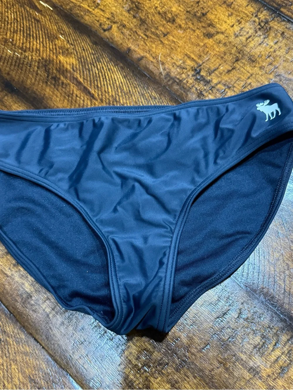 abercrombie kids Navy Logo Bikini Bottoms